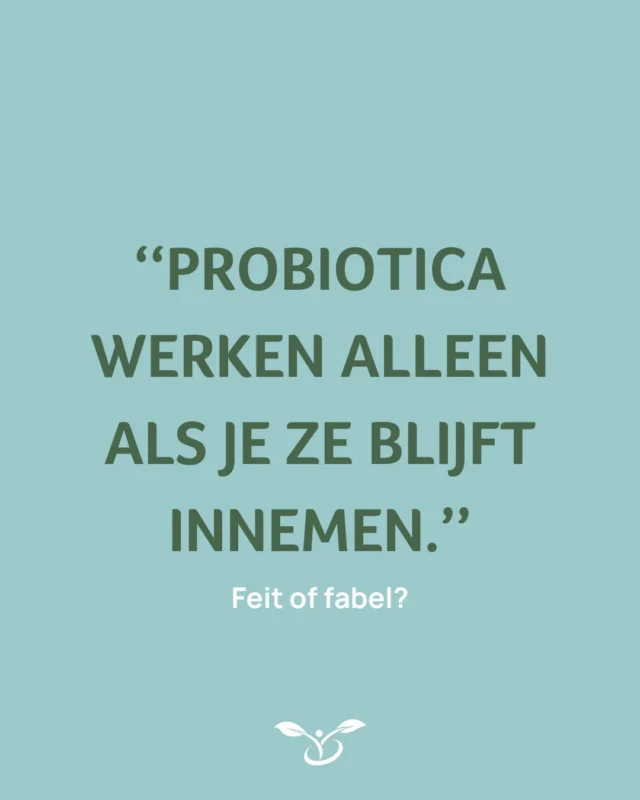 ‘’Probiotica werken alleen als je ze blijft innemen.’’

Is dit een feit of een fabel? Wat denk jij? 🙋🏼‍♀️

👉🏼 Dit is een feit! De meeste probiotische bacteriën vestigen zich niet blijvend in de darmen. Als je stopt met het innemen ervan, zal het effect na een tijdje ook minder worden en verdwijnen. 

Daarom raden wij aan om je probiotica in je dagelijkse routine te verwerken én ze elke dag rond hetzelfde tijdstip in te nemen. Zo zal het effect groter zijn en ervaar je sneller de voordelen van jouw probiotica. ✨

Wist jij dit al? En wanneer neem jij jouw probiotica in? ⏱️🍊

#probiotica #probiotics #immunity #gezondheid #mentalegezondheid #leefstijl #gezondeleefstijl #vital #vlife #vrouwen #senioren #tieners #workout #extremesport #fitness #immuunsysteem #metabolismbooster #microbiome #microbiomehealth #microbioom #gezondleven #effectief #consistent #dagelijkseroutine #routine